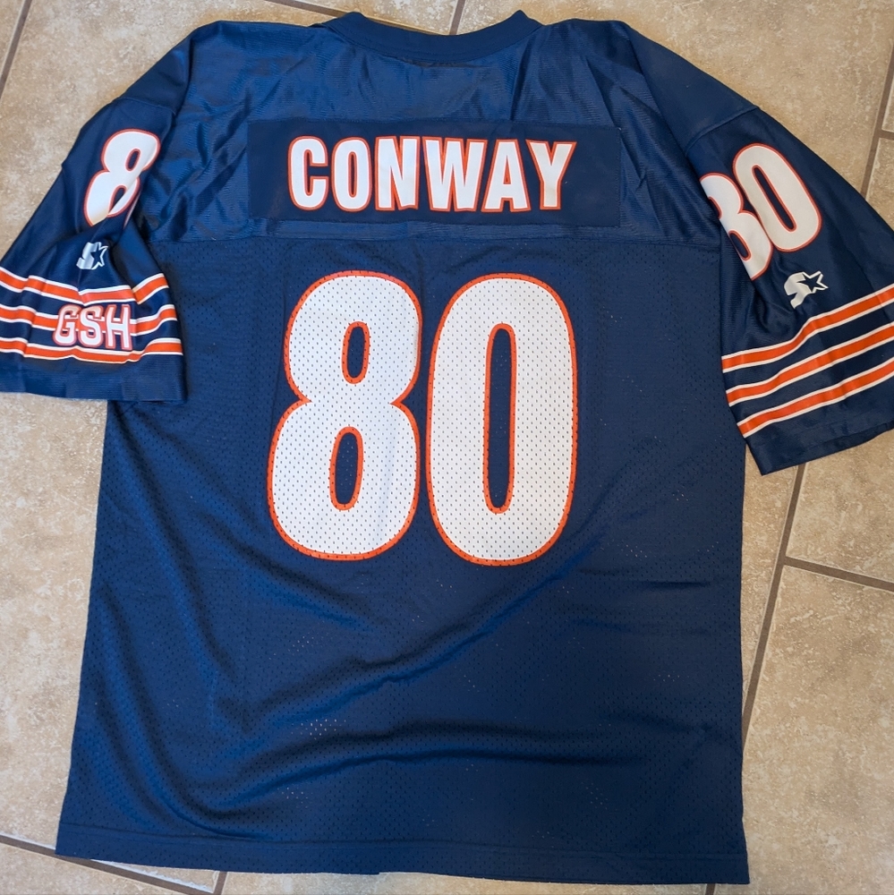 Vintage Chicago BearsBlue‎ Football Jersey with Number 80